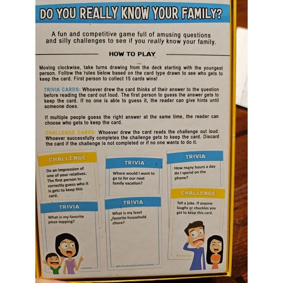 Do You Really Know Your Family Trivia Game - Picture 5 of 6